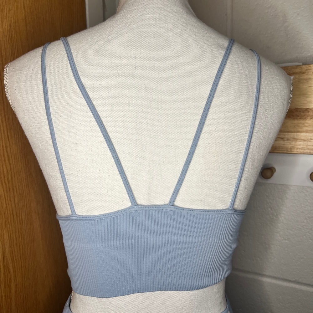 Full tilt double strap ribbed  crop/sports bra S/M - Picture 2 of 3